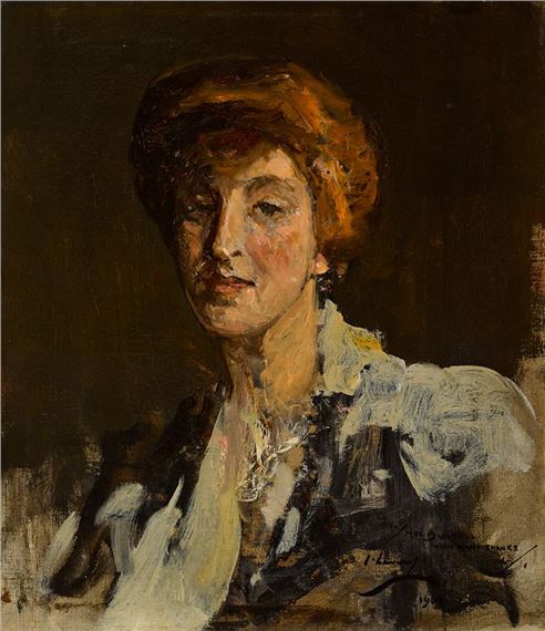 THE HON, MRS BURRELL by John Lavery, 1903