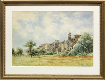 Ansicht der Stadt Tivoli in Italien - Ferdinand Lechner