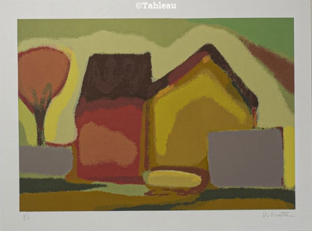 Artwork by Noêmia Motta, Paisagem, Made of serigraphy