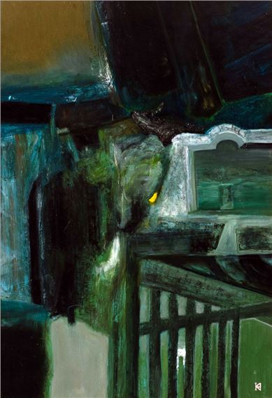 Transilvanian landscape by Gusztáv Kárpáti