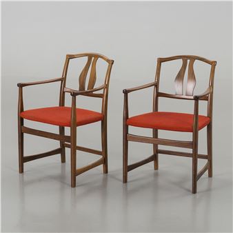Vidar Malmsten palisander / rosewood arm chairs - Vidar Malmsten
