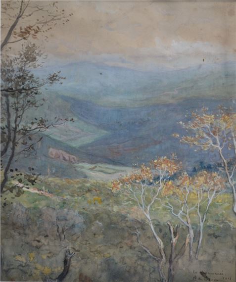 LA KROUMIRIE, PAYSAGE ALGÉRIEN by Alexis De Broca, 1911