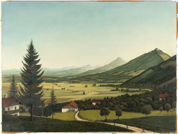 Landscape near Lippertskirchen by Max Radler, 1955
