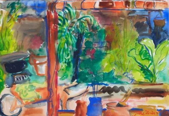 Study No. 8, In the Garden by Jane Evans, 1978