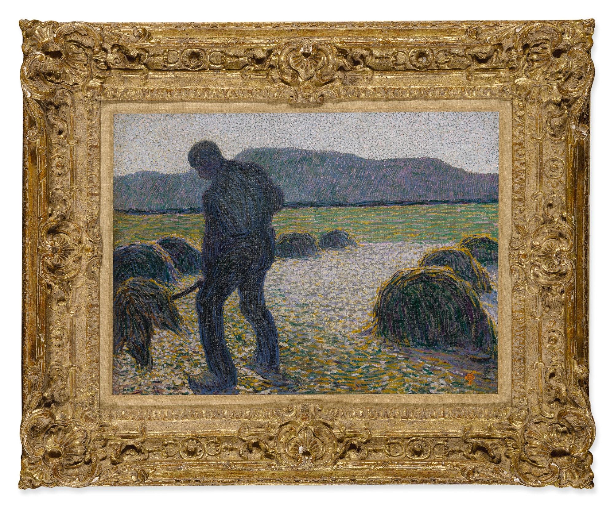 Artwork by Henry van de Velde, Paysan fanant (Le Faneur), Made of Oil on canvas