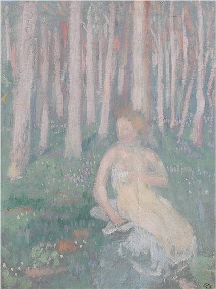 Nu assis dans la forêt by Maurice Denis, Painted circa 1894