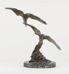 Deux oiseaux en vol - E. Tissot