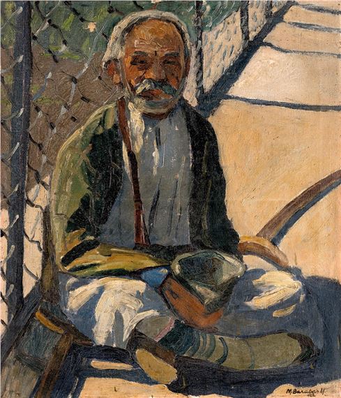 Old beggar by Márton Barabás, 1922
