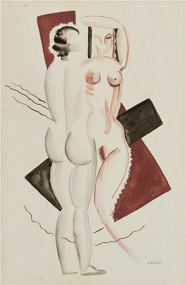 Couple nu by Gustave Buchet