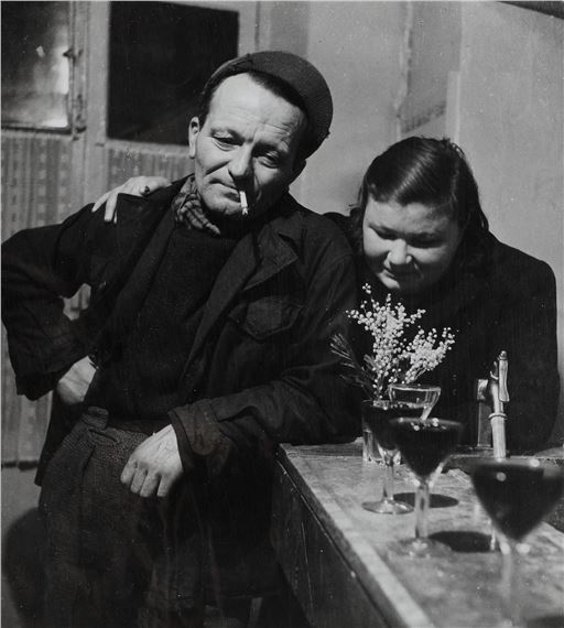 Cafe Rue Maitre Albert V , 1955 by Robert Doisneau, 1955