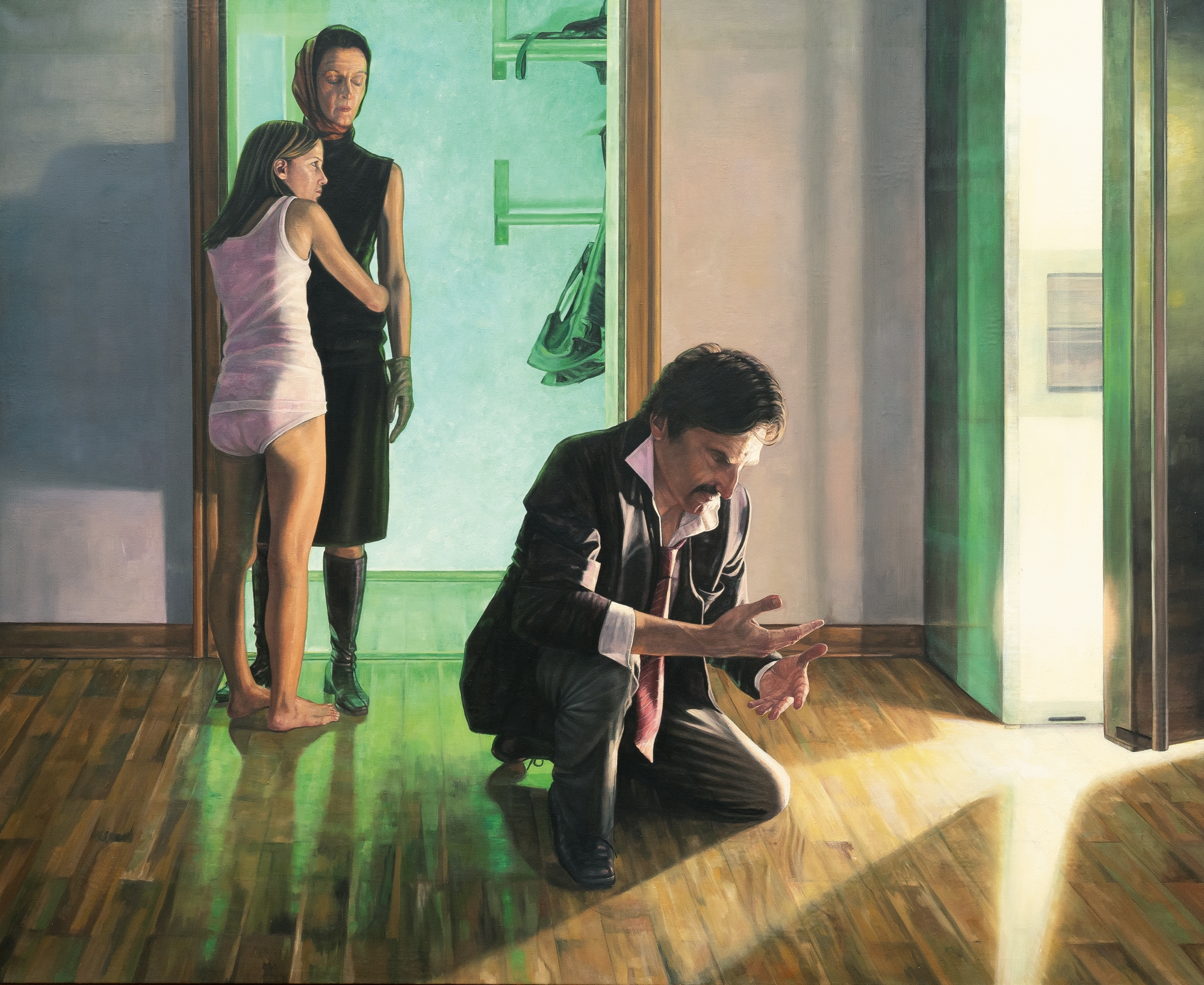 Artwork by Aris Kalaizis, The morning after, Made of Oil on canvas