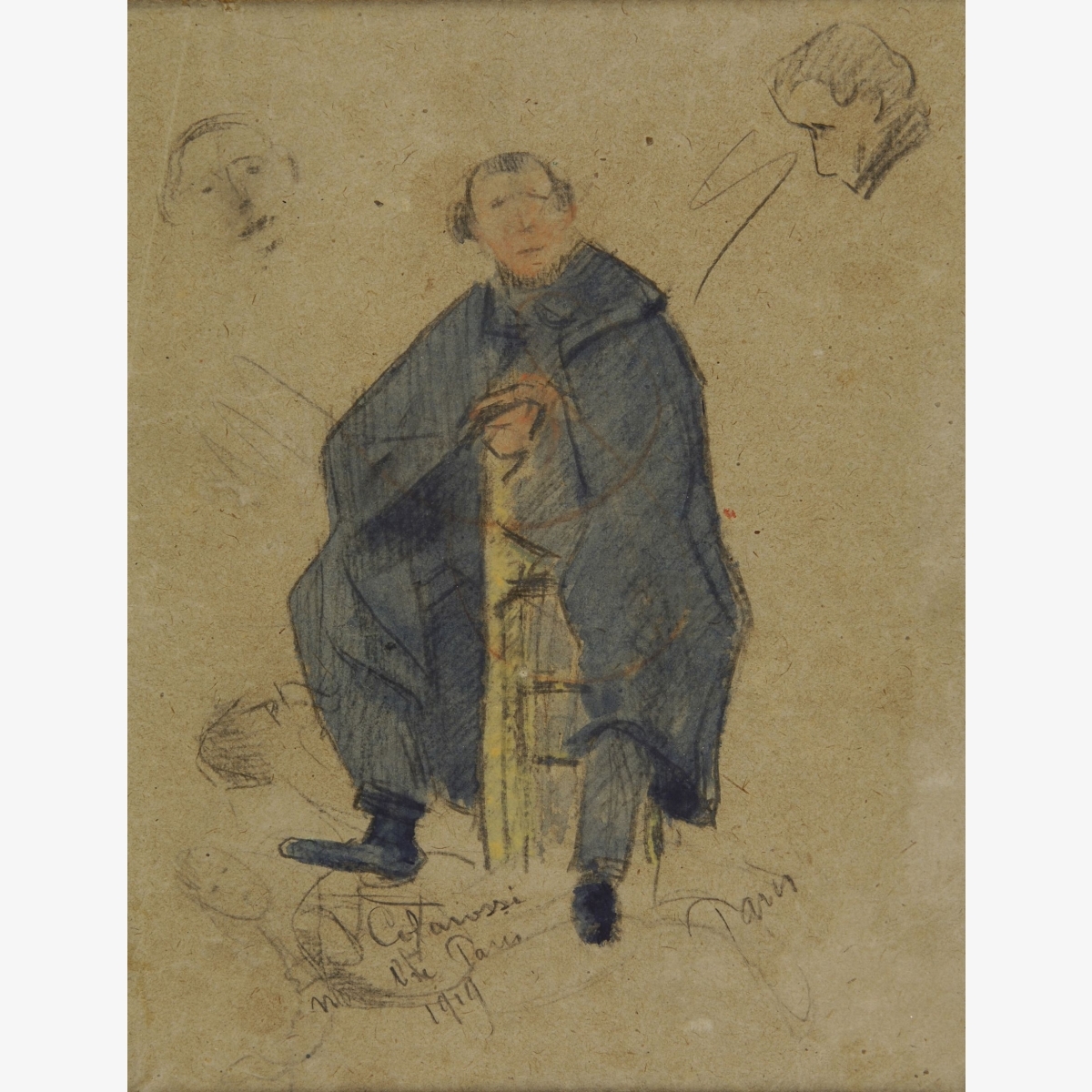 Gustave Loiseau | Portrait de Filippo Colarossi (sculpteur italien ...