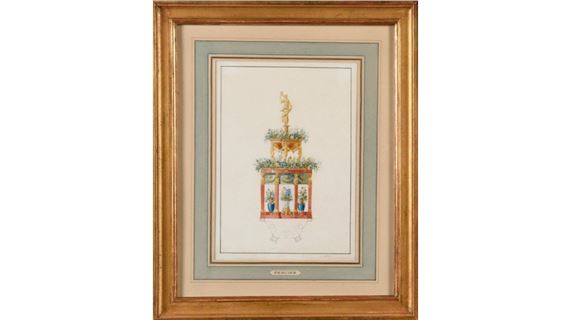 representing a project for a flowerpot by Charles Percier