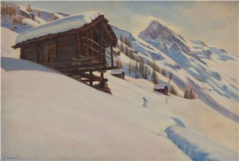 Chalets sur un versant de montagne - Louis Gianoli