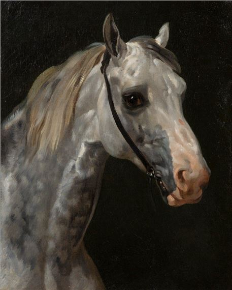 Horse head by Horace Vernet