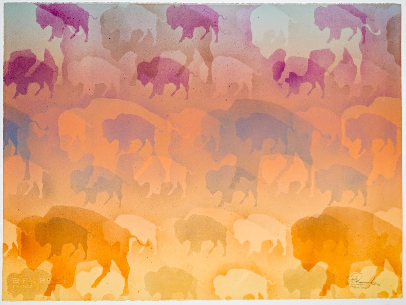 Artwork by Bob Rummel, ReGeneration, Made of lithograph