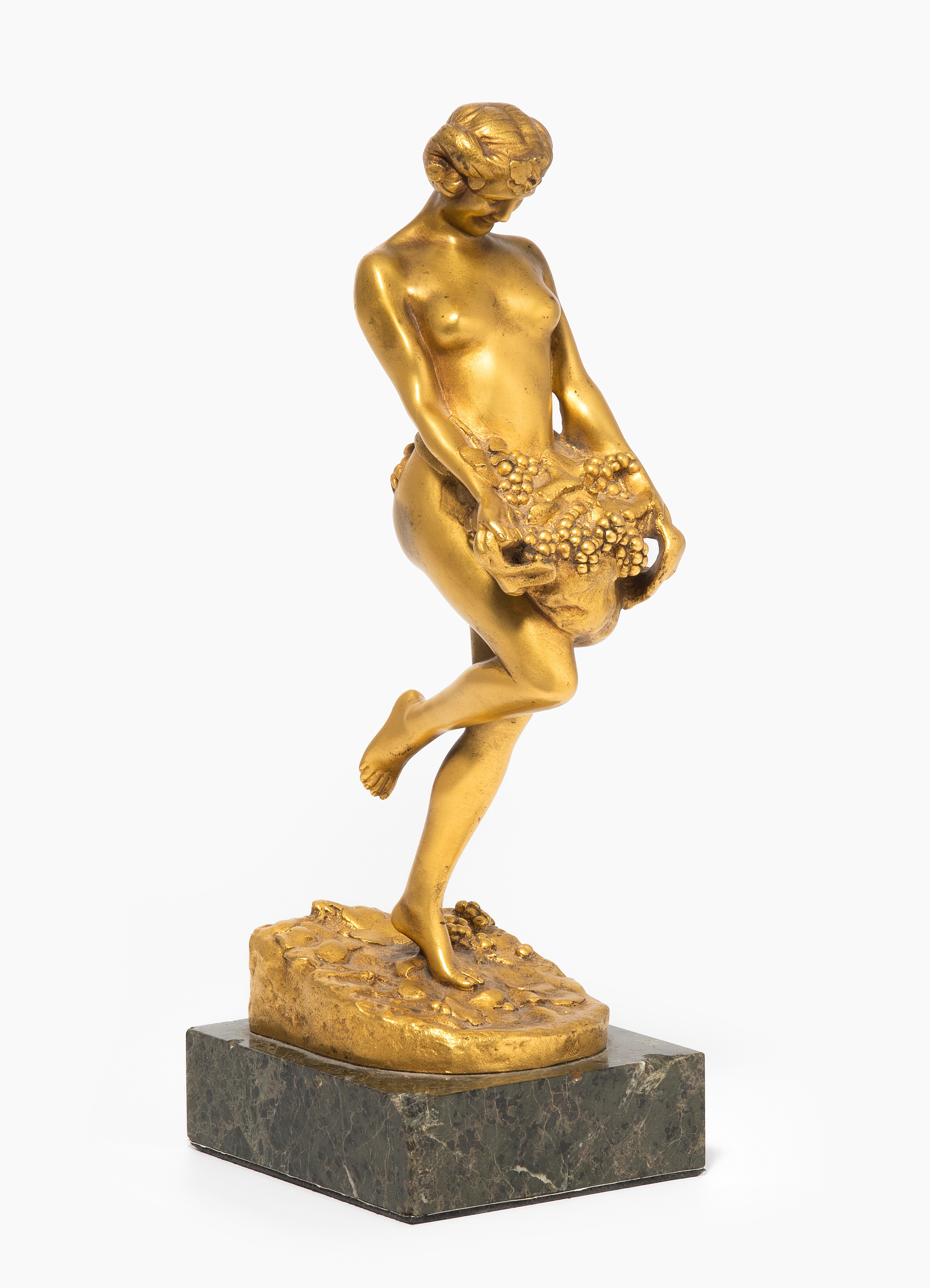 Raymond Léon Rivoire | Weiblicher Akt mit Trauben (1920s) | MutualArt