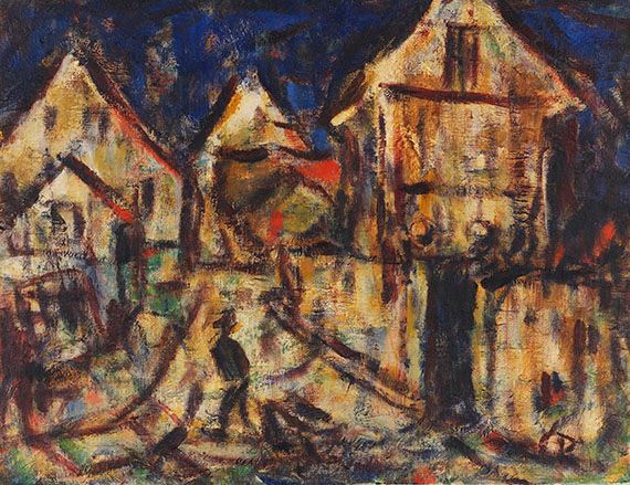 Häuser in Soest by Christian Rohlfs, Um 1918