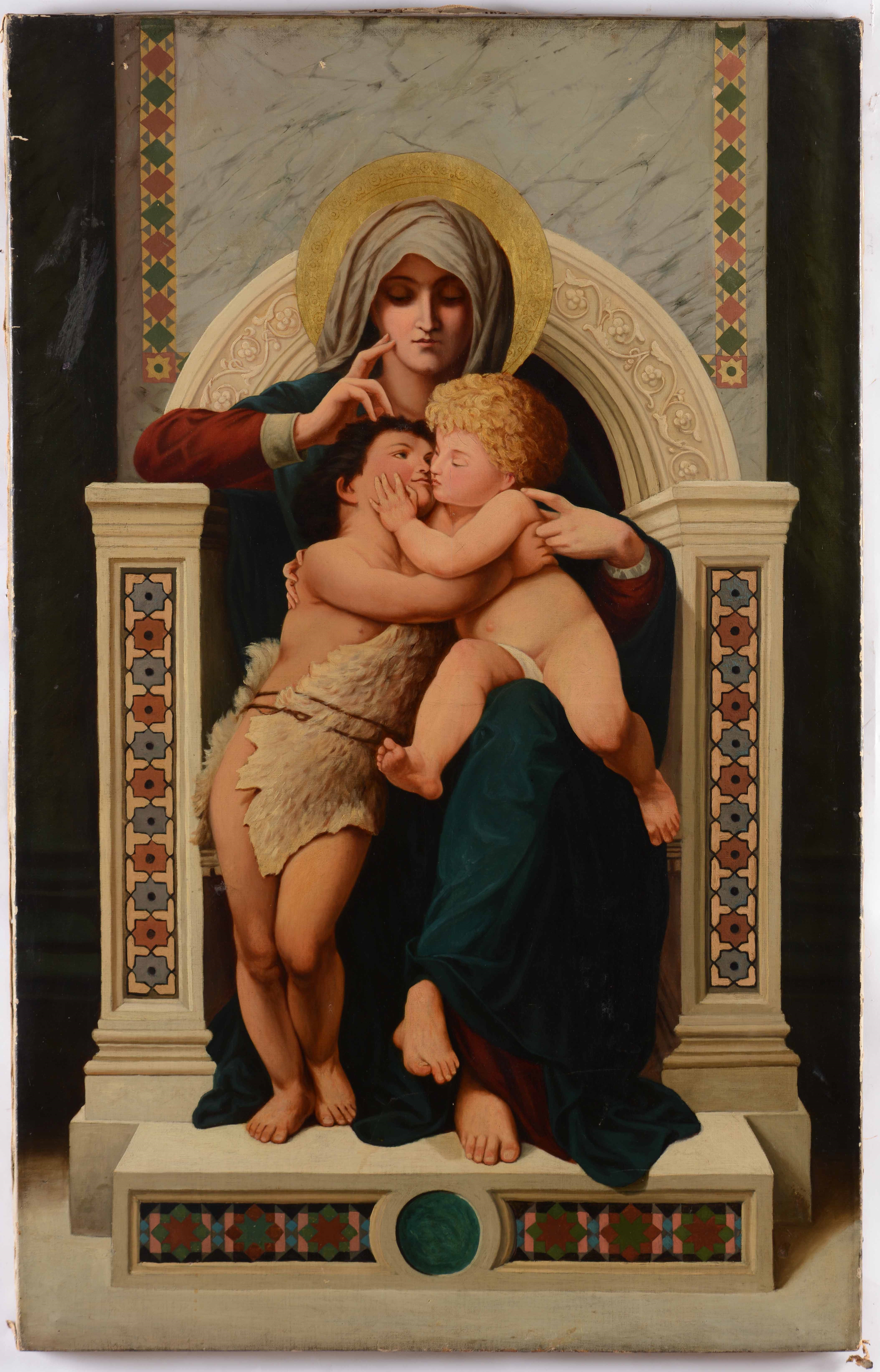 Madonna in trono con Gesù e San Giovanni Battista by William Adolphe Bouguereau