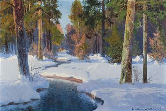 STRUMIEŃ W ZIMOWYM PEJZAŻU - Wiktor Korecki