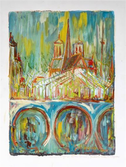 PARIS, L’ÉGLISE NOTRE DAME by Michel Godjevac, 1974