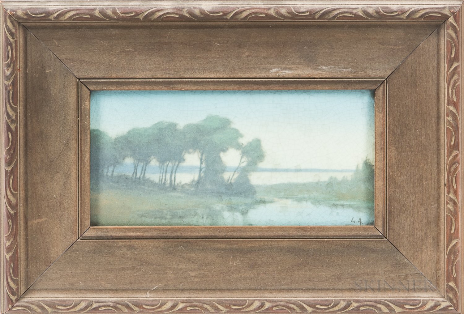 Lenore Asbury for Rockwood Pottery Vellum Plaque (1920) MutualArt