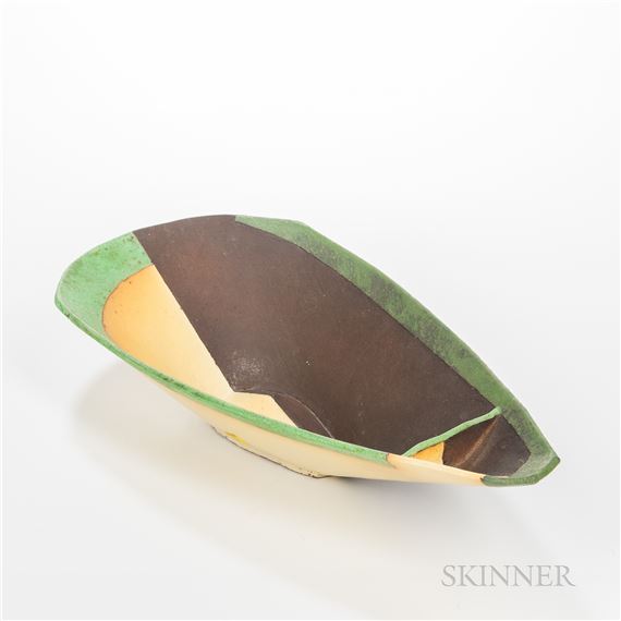 Studio Pottery Elongated Bowl by Mark Pharis, circa 2000