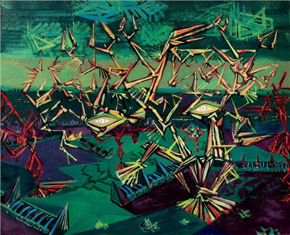 L'arbre aux yeux doux by Lucien Coutaud, 1944