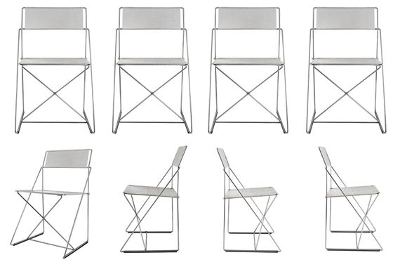 Niels Jorgen Haugesen X-Line スタッキングチェア 椅子/チェア 一般