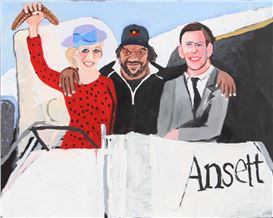 Having Won the Archibald, Namatjira Tours with the Royals