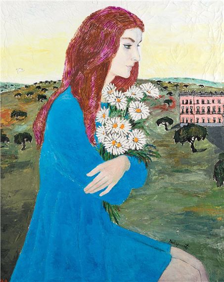 JOVEN CON MARGARITAS EN RIOFRÍO by Fernando Delapuente