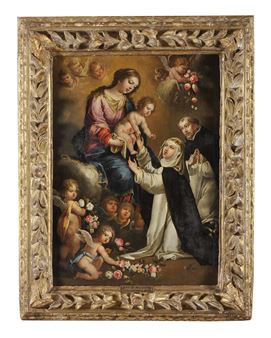 Apparition of Our Lady with the Child Jesus to Saint Catherine Of Siena and Saint Dominic de Guzman - Bento Coelho da Silveira