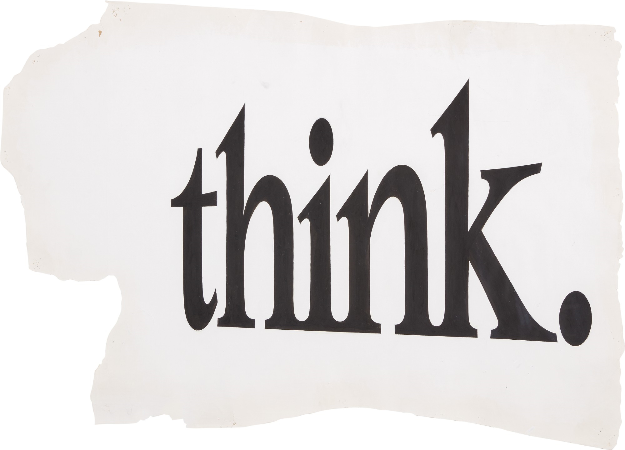 Think by Ricci Albenda, Executed in 1996