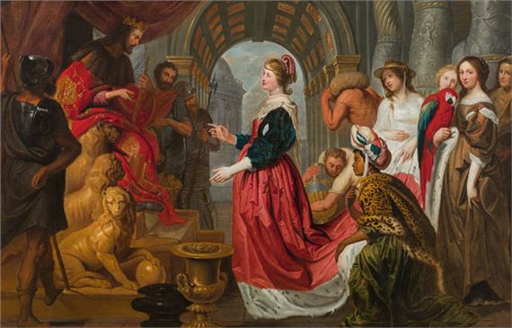 Erasmus Quellinus | King Solomon and the Queen of Sheba | MutualArt