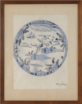 Decorazione per piatto Savona - G.bozzano