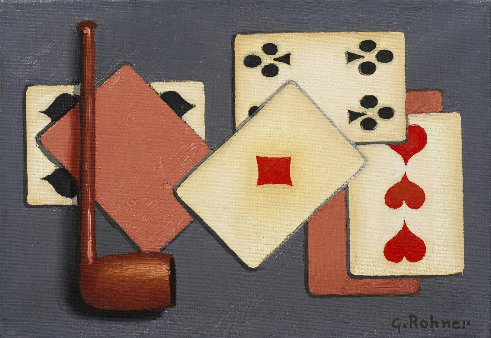 Georges Rohner | PIPE ET JEU DE CARTES | MutualArt