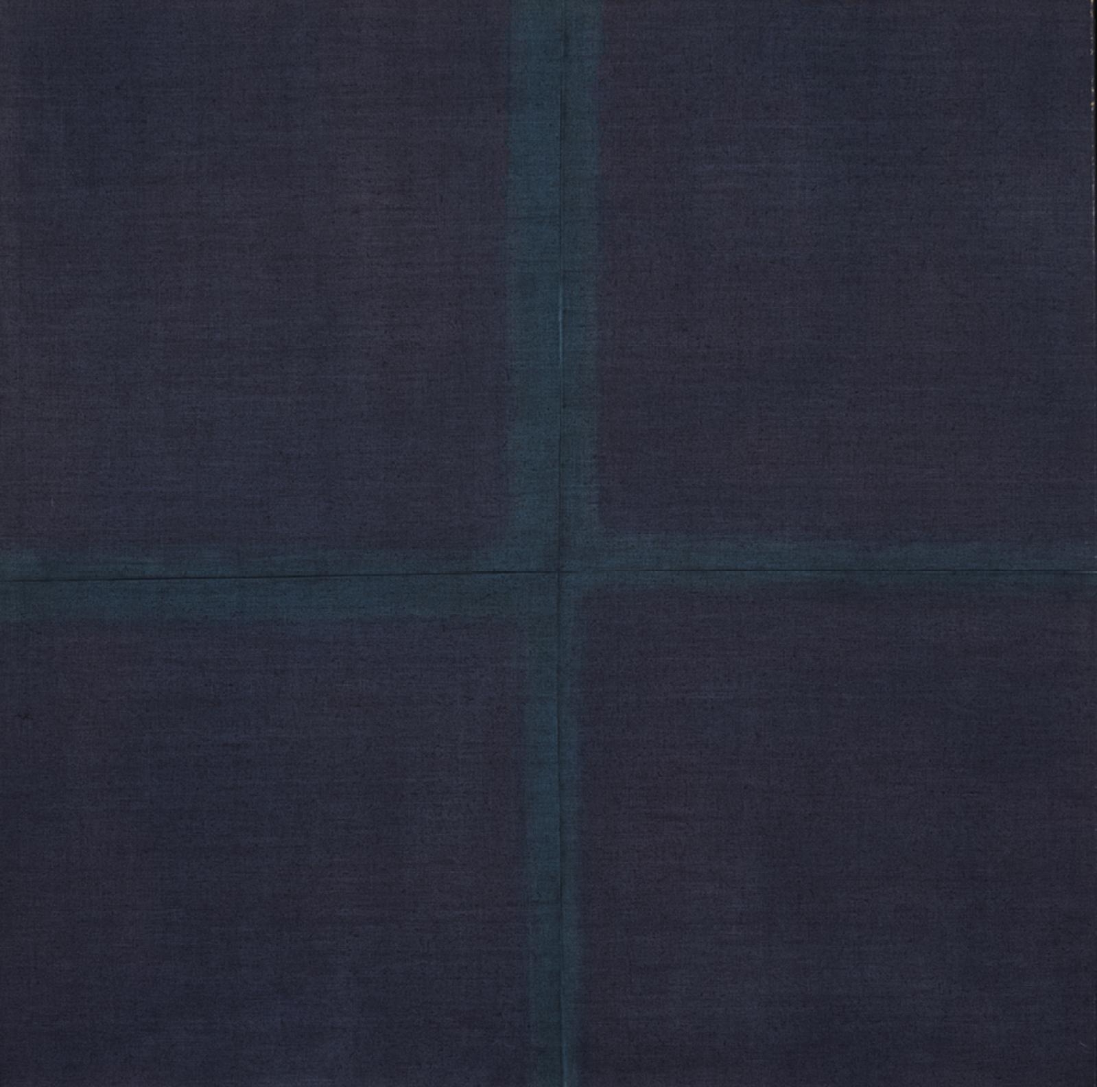 Artwork by Noël Dolla, CROIX (N°5), Made of Dye on hand on sewn canvas