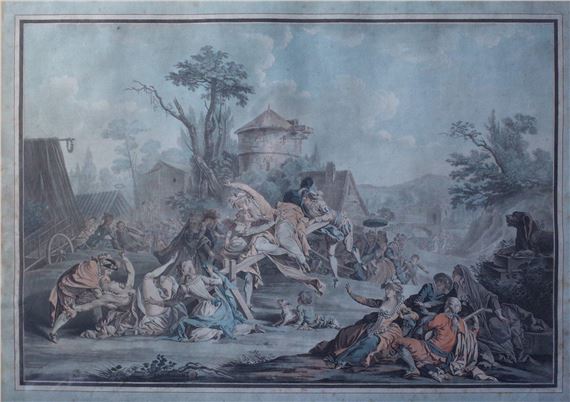 The Bascule by Antoine Borel, Jean-augustin Leveille, circa 1785