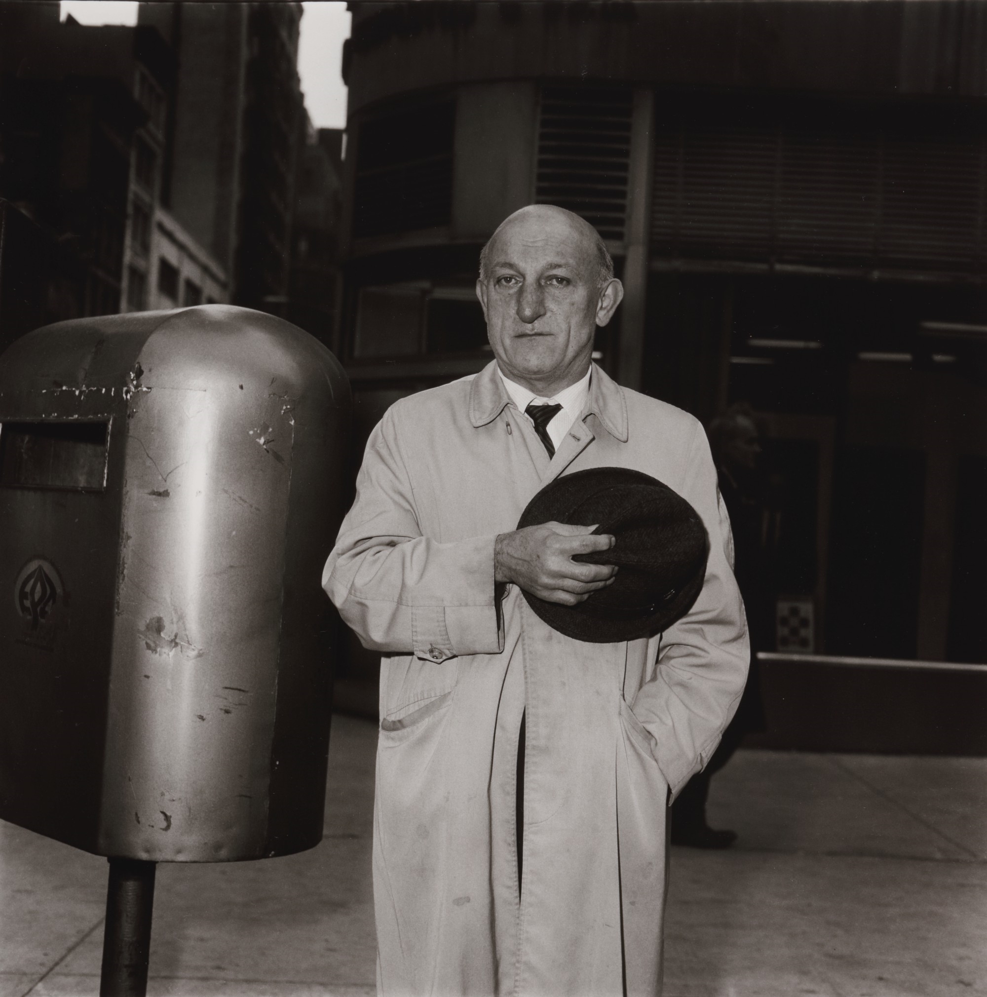 Artwork by Diane Arbus, 'Man at a Parade on Fifth Avenue, N. Y. C.', Made of gelatin silver print
