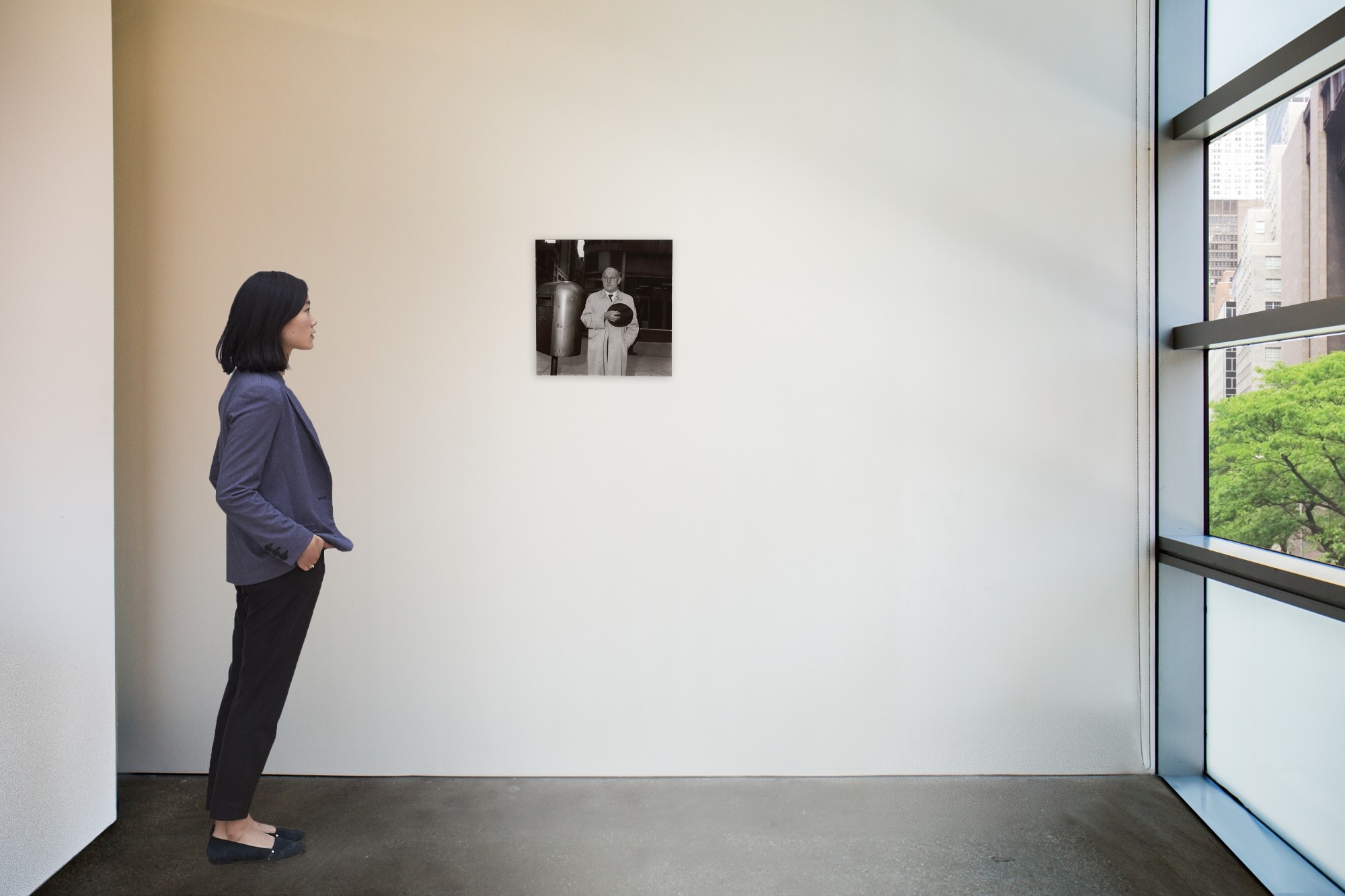 Artwork by Diane Arbus, 'Man at a Parade on Fifth Avenue, N. Y. C.', Made of gelatin silver print