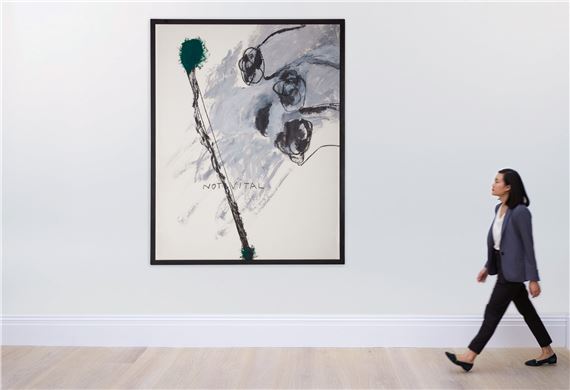 Artwork by Not Vital, Pistil, Made of acrylic, oil and graphite on paper
