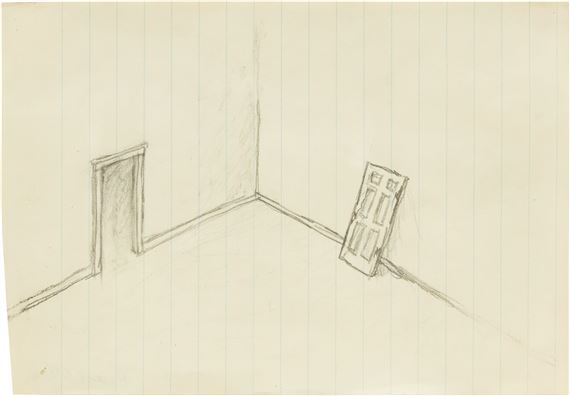 Untitled (Door) by Robert Gober, dated 1988