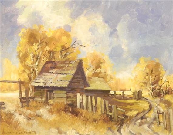 "Alberta Homestead" by Meredith Evans, 1971
