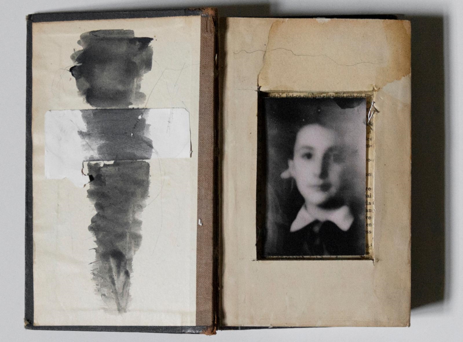 Artwork by Marina Black, "Girl", from the "Palimpsests" series, Made of Photograph