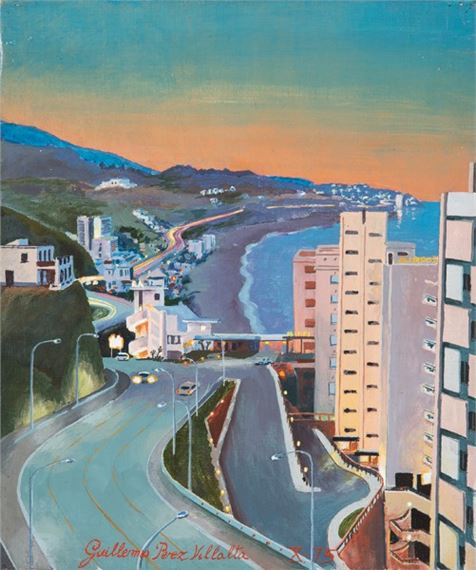 The highway as it passes through Carvajal by Guillermo Pérez Villalta, 1975