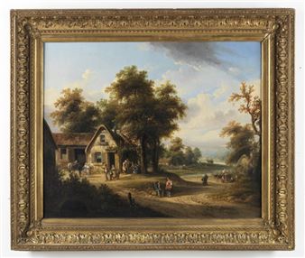 Landscape with sheperdess - F.B. Desfontaines