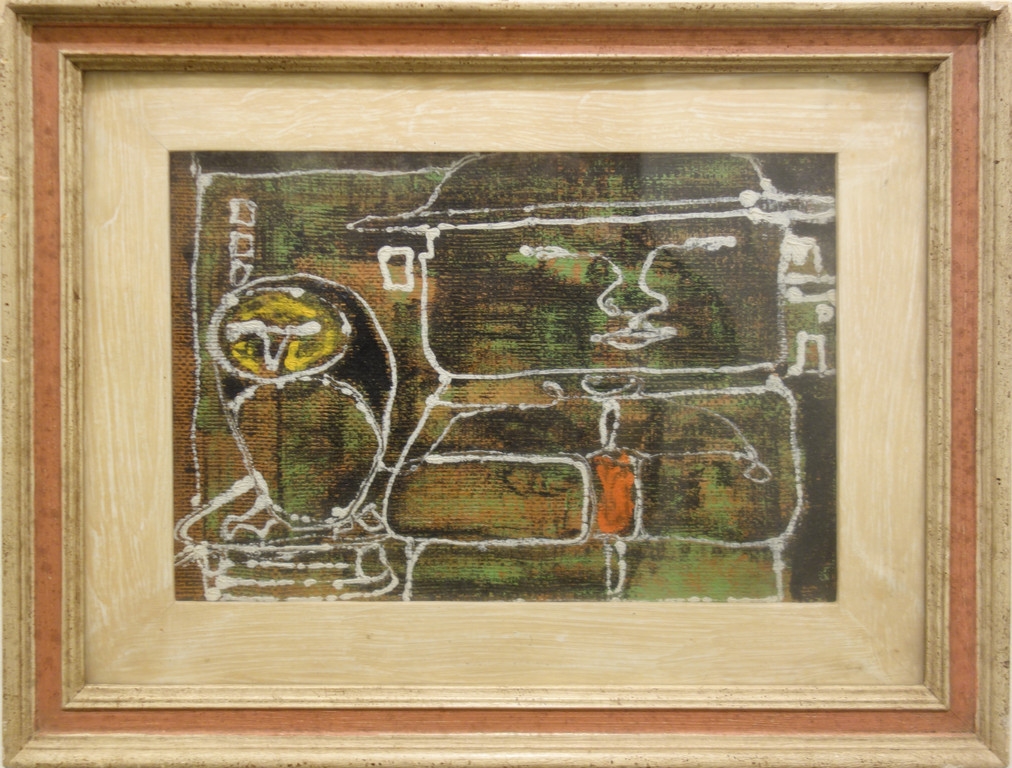 Artwork by Fiorenzo Giorgi, "Il filosofo", Made of oil