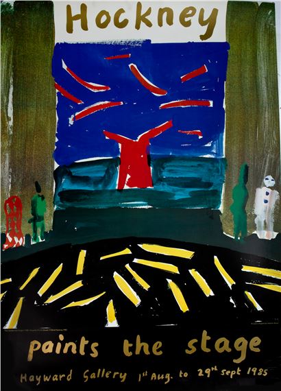 David Hockney PAINTS THE STAGE 貴重ポスター☆ smcint.com
