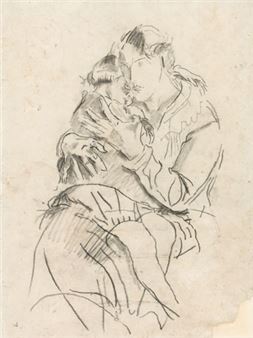 Mother and child - Franz Wiegele