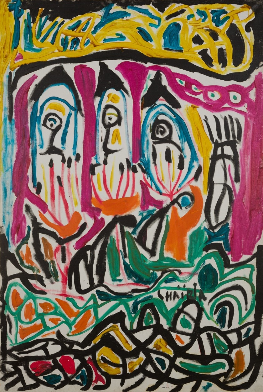 Artwork by Chaibia Tallal, Composition, Made of Oil on canvas